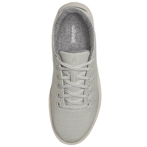 Allbirds Women's Wool Piper Woven - Pewter Grey/Blizzard Sneakers Lace Up Size 9 - Picture 3 of 13